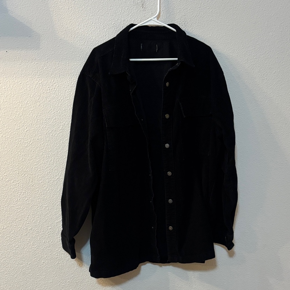 No Boundaries Black Button-Up Shirt